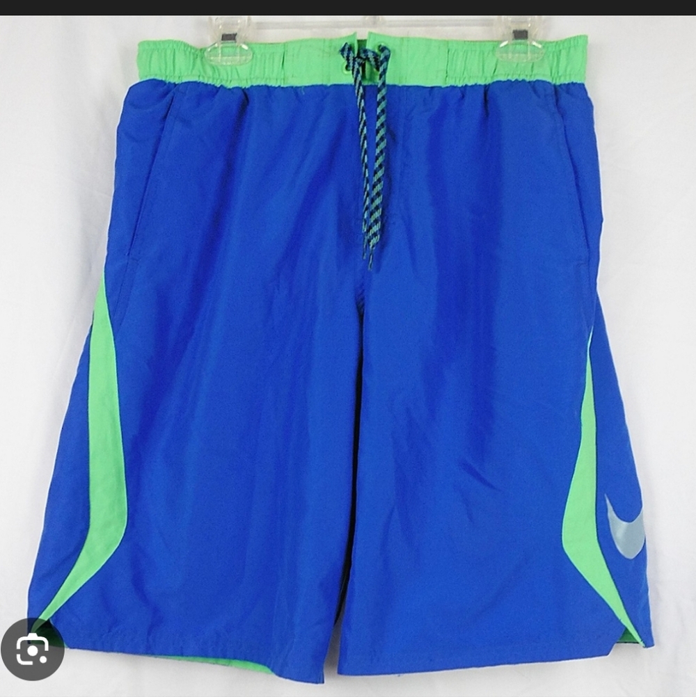 Nike Men's Swim Shorts in Blue and Green